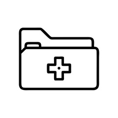 Medical briefcase icon