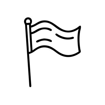 Waving flag icon