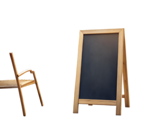 blank blackboard isolated on white background