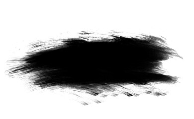 Ink brush stock isolated on transparent PNG file
