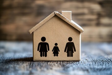Cardboard House Family Symbol