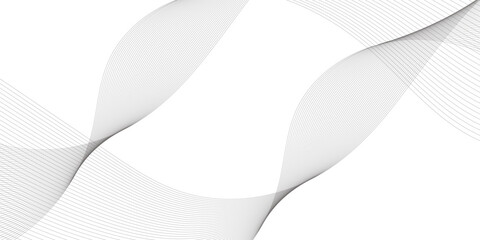 Abstract wavy grey blend technology liens background. Digital frequency track equalizer. Abstract frequency sound wave lines and twisted curve lines background. Banner design background.