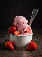 strawberry ice cream