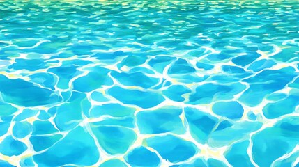 Obraz premium Sparkling Aqua Water Surface Texture Summer Ocean Background Bright Sunlight Reflections