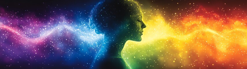 Obraz premium Colorful Cosmic Mind