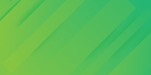 Abstract green background with diagonal lines. Green abstract background with geometric shapes and gradient effect background with copy space. Vector illustration for banner, presentation design.