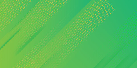 Fototapeta premium Abstract green background with diagonal lines. Green abstract background with geometric shapes and gradient effect background with copy space. Vector illustration for banner, presentation design.