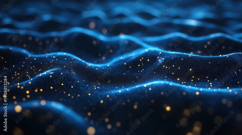 Aufkleber neural network artificial intelligence tech low poly abstract background,stock image