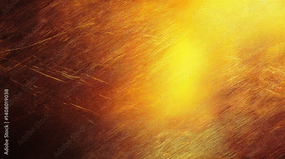 Poster abstract golden texture with warm hues and dynamic light patterns, evoking a feeling of warmth