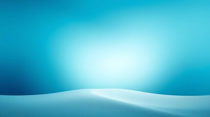 Abstract Blue Gradient Background with Soft Undulating Surface