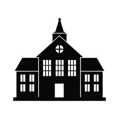 Building house silhouette  vector illustration 
