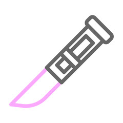 Cutter Vector Line Lt Pink Grey Icon Design