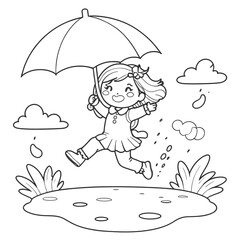 dog under umbrella
