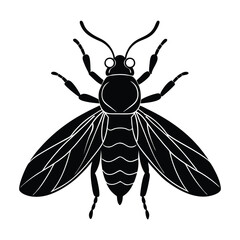 vector illustration of a bee