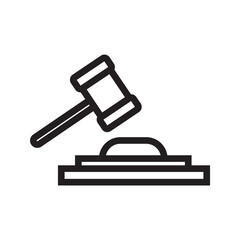 Gavel icon judge gavel icon vector. law icon vector. auction hammer