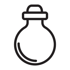 Black and White Line Art of Potion