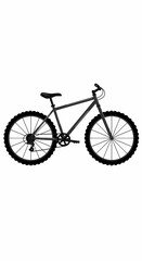 Naklejka premium bicycle isolated on white background