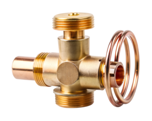 copper pipe isolated on white