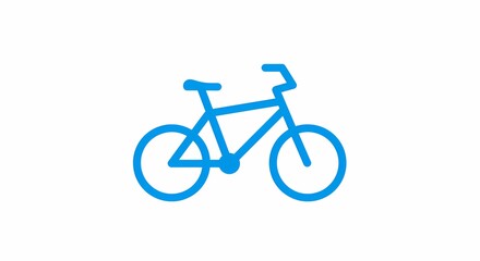 Fototapeta premium bicycle on a white background