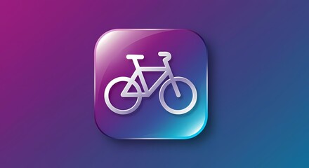 Fototapeta premium bicycle sign on a white background