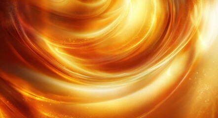 Abstract Warm Orange Fluid Background Design with Dynamic Swirls and Soft Light