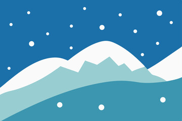 Obraz premium winter mountain landscape