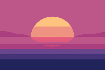 Obraz premium sunset over the sea