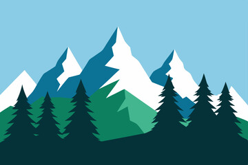 Obraz premium winter forest background