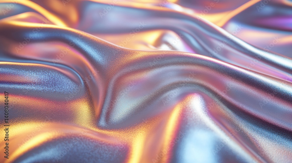 Aufkleber polycarbonate iridescent silver holographic chrome foil vaporwave background texture pattern trendy 