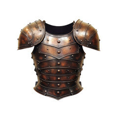 Naklejka premium Antique Bronze Plated Medieval Knight's Armor Cuirass and Pauldrons