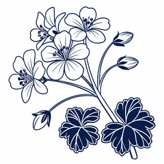 abstract floral background with flowers