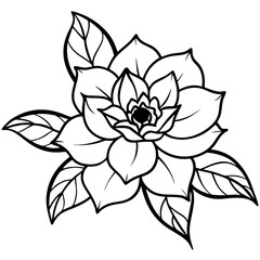 Minimal Soulful Floral Collection Vector on White Background