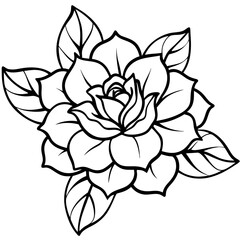 Minimal Soulful Floral Collection Vector on White Background