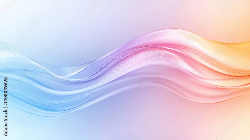 Aufkleber vitality dynamic wave background with vibrant colors creating a sense of energy and movement.