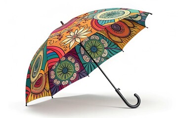 Illustration of isolated an umbrella on white background