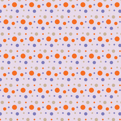 Multicolored Polka Dot Seamless Pattern Background