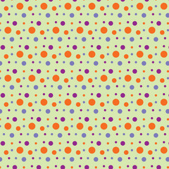 Seamless Color Dot Pattern for Fabric Design