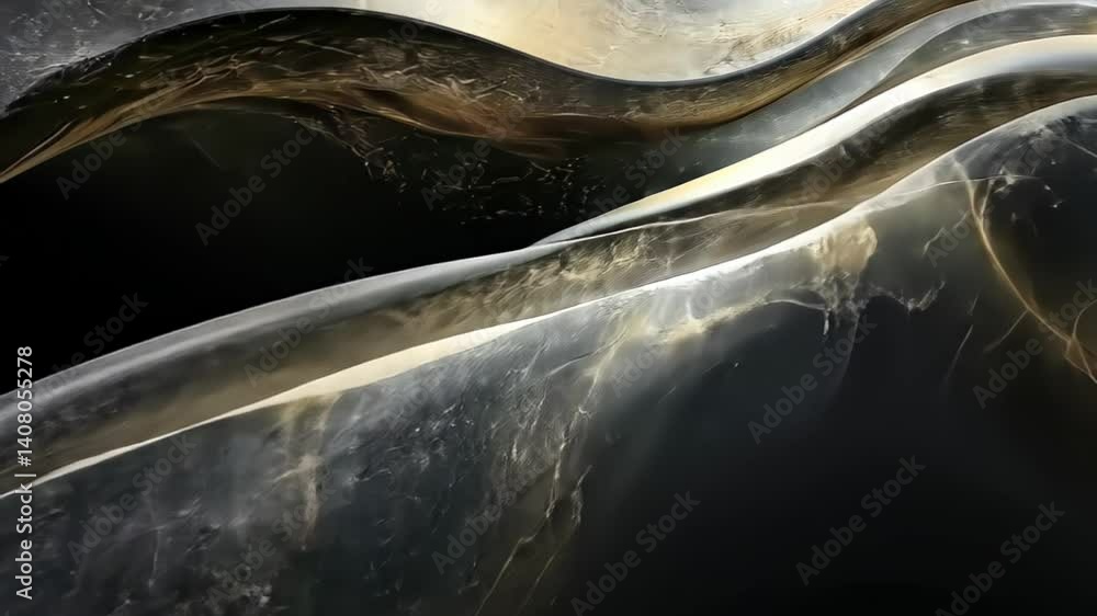 Poster elegant waves of light dance through celestial space, creating a mesmerizing visual symphony in a re