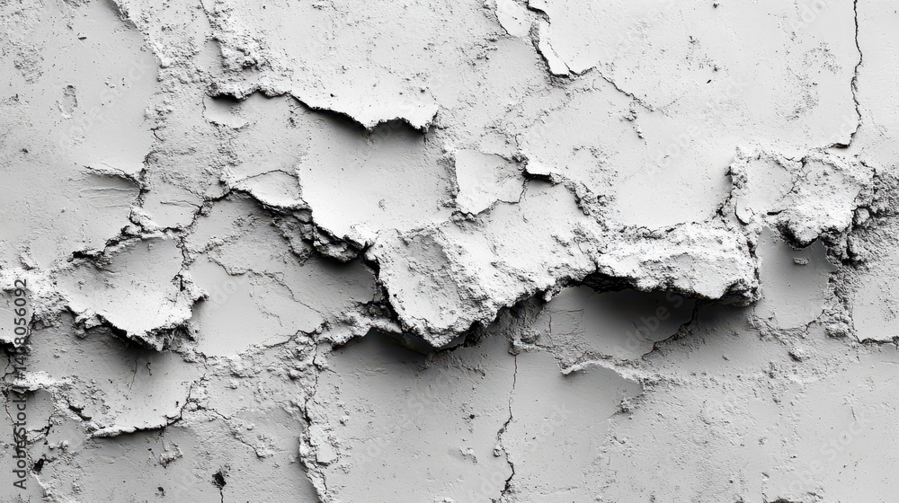 Poster seamless of close up of abstract grey concrete wall texture background isolated on white background 