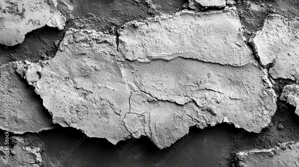 Poster seamless of close up of abstract grey concrete wall texture background isolated on white background 