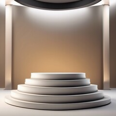 Obraz premium Small platform used to display objects, making them more visible and attracting attention.