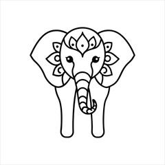  Mandala Elephant Line Art Intricate Vector Illustration