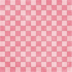 Pink chessboard plaid gingham, scottish tartan texture, grid graph paper with rhombus squares pattern, picnic napkin and curtain tablecloth, vector seamless geometric checkered fabric