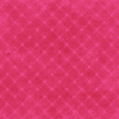 Pink plaid gingham, scottish tartan texture, grid graph paper with rhombus squares pattern, picnic napkin and curtain tablecloth, vector seamless geometric checkered fabric