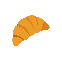 Flaky Croissant Layers on Transparent Background  