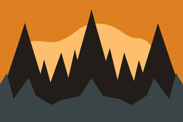 vector illustration of mountains