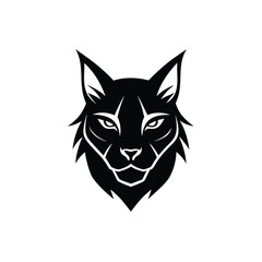 vector illustration of a cat head