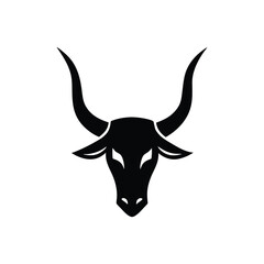 bull isolated on white background