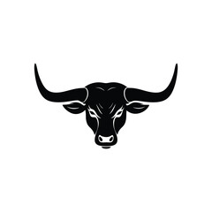 bull isolated on white background