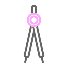 Drawing Divider Vector Line Lt Pink Grey Icon Design